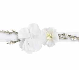 Браслет в виде цветочного венка, белый 1