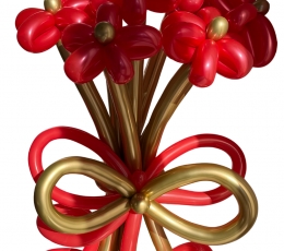 Букет цветов из воздушных шаров (7 цветов)