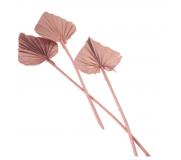 Декоративные пальмовые листья, розово-дымчатого цвета (10 шт./55 см)