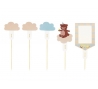Декоративные шпажки "День рождения мишки" (5 vnt.)