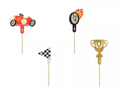Декоративные шпажки "Гонки" (4 vnt.)