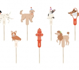 Декоративные шпажки "Щенки" (7 vnt.)