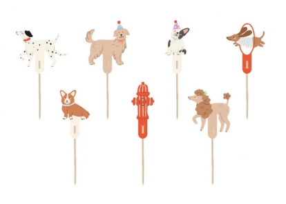 Декоративные шпажки "Щенки" (7 vnt.)