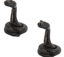 Декоративные змейки, черные (2 шт./6х4,5 см)