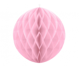 Декоративный бумажный шар, светло розовый (30 см)