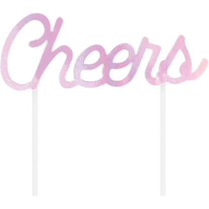 Декорация для торта "Cheers", перламутровая 