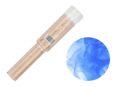 Дымчатые свечи "Это мальчик", синие (5 шт./22 см)