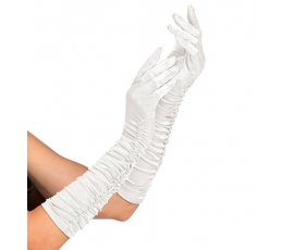 Длинные перчатки, белые