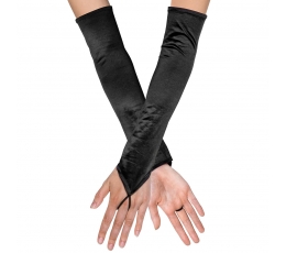Длинные перчатки, черные
