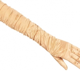 Длинные перчатки, золотые 1