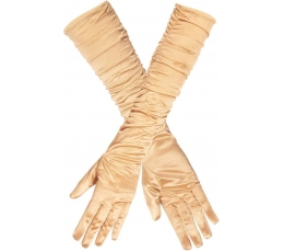 Длинные перчатки, золотые