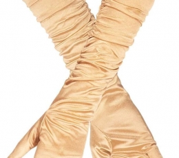 Длинные перчатки, золотые