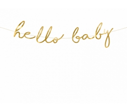 Фигурная гирлянда "Hello baby" (70 см)