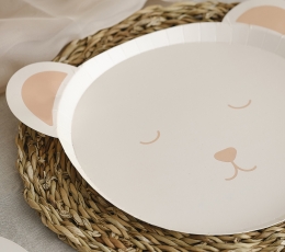 Фигурные тарелки "Мишка" (8 шт./25 см)  1
