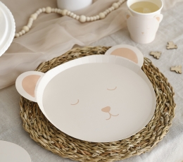Фигурные тарелки "Мишка" (8 шт./25 см)  2