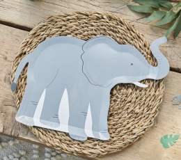 Фигурные тарелки "Слон" (8 шт./30х24 см)  1