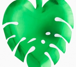 Фигурные тарелки "Тропические листья" (6 шт./22 см)