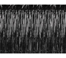 Folinė užuolaida-lietutis, juoda (90x250 cm)