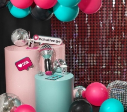 Фольгированный воздушный шар "Диско-микрофон" (21x42 см / 4 шт.) 1