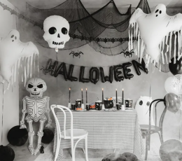 Фольгированный шар с бахромой "Привидение" (93х86 см) 2