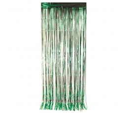 Фольгированная штора-радуга, зеленая (90 х 250 см)