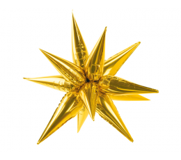 Фольгированный 3D шар "Золотая Звезда" (70 см)