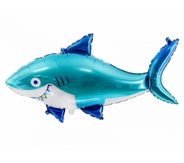 Фольгированный фигурный шар "Акула" (92х48 см)