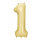 Фольгированный шар "1", золотой (86 см), матовый
