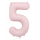 Фольгированный шар "5", пастельно-розовый (85 см)