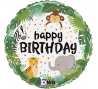 Фольгированный шар "День рождения в джунглях" (46 см) 