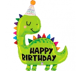 Фольгированный шар "Dino Birthday" (132 см)
