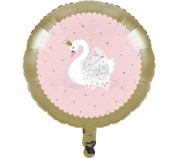 Фольгированный шар  "Королева лебедей" (43 см)