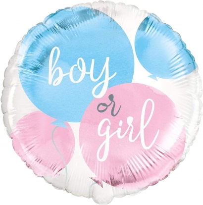 Фольгированный шар "Мальчик или Девочка" (45 см)