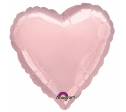 Фольгированный шар "Розовое сердце" (1 шт. / 13 * 12 см)
