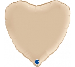 Фольгированный шар "Сердце цвета шампанского" (46 см)