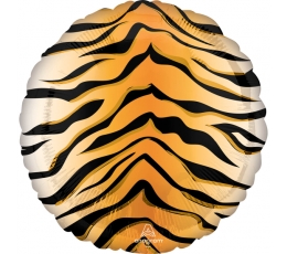 Фольгированный шар "Узоры тигра" (43 см)