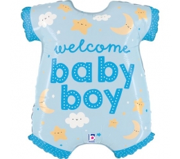 Фольгированный шар "Welcome Baby Boy" (66 см) 