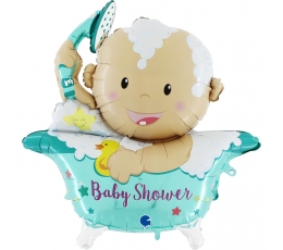 Фольгированный шарик, 3D "Baby Shower" (107 см)