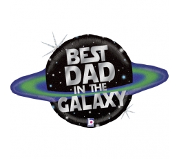 Фольгированный шарик  "Best Dad in the Galaxy" (79 см)