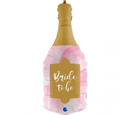 Фольгированный шарик "Bride to be шампанское" (91 cm)
