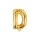Фольгированный шарик - буква "D", золото (35 см)