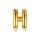 Фольгированный шарик - буква "H", золото (35 см)