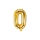 Фольгированный шарик - буква "O", золото (35 см)