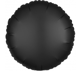 Фольгированный шарик "Черный круг", матовый (43 см)