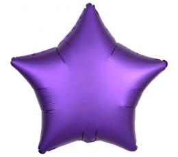 Фольгированный шарик "Фиолетовая звезда", матовый (48 см)