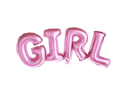 Фольгированный шарик "Girl", розовый (74х33 см)