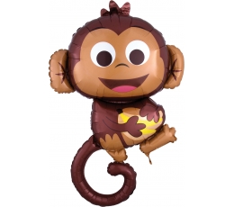 Фольгированный шарик "Happy monkey"	(63 x 91 см)