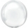 Фольгированный шарик "Orbz", белого цвета (38х 40 см)