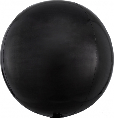 Фольгированный шарик "Orbz", черного цвета (38 см)