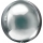 Фольгированный шарик "Orbz" , серебряный 